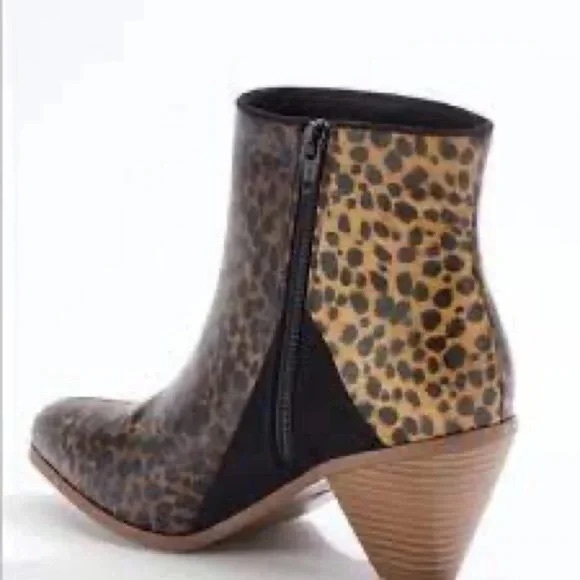 Cato | Animal Print Cone Heel Booties Various Sizes Available - Picture 2 of 6